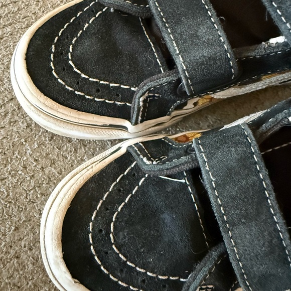 Kids Floral Cow Print High-Top Vans - Picture 6 of 6